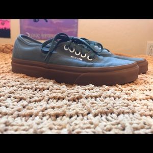 Super cute green and brown vans